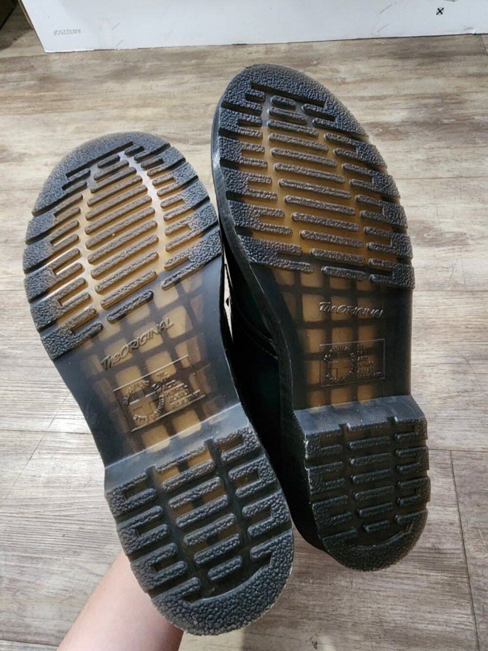 Vegan 1461 Gloss Oxford Shoes in Black | Dr. Martens - Picture 3 of 4